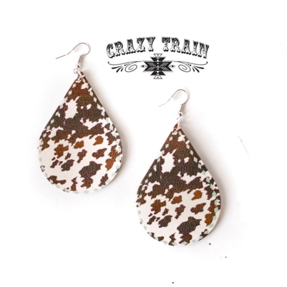 Longhorn Lady Earrings by Crazy Train - Picture 1 of 2